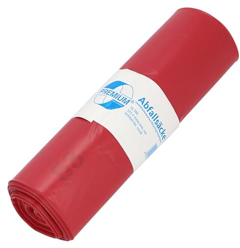 Müllsäcke DEISS PREMIUM rot, 60 my, 70 Liter