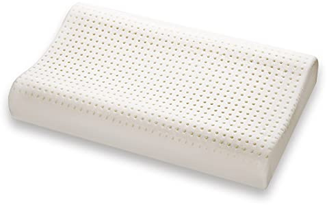 Marcapiuma - Cuscino in Memory Foam Fodera 100% Cotone Guanciale Ortopedico contro Dolore Collo e Cervicali Dispositivo Medico