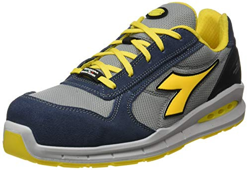 Diadora Run Net Airbox Low S1p Src, Scarpe da Ginnastica Uomo, Blu (Blue Cosmos Moon Rock Gray), 43 EU