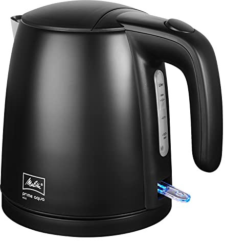 Wasserkocher 1018-02 - MELITTA - Prime Aqua mini, Edelstahl, Black Edition, 1,0 L, 2200 W, 1018-05