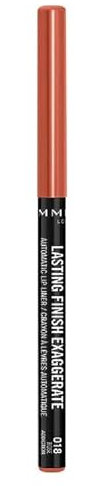Rimmel London Lasting Finish Exaggerate Lip Liners, 018 Rose Addiction, 4g
