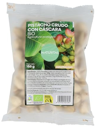 Pistachos Crudos con Cáscara 150 g bio Naturitas Essentials | Ayuda a reducir el colesterol
