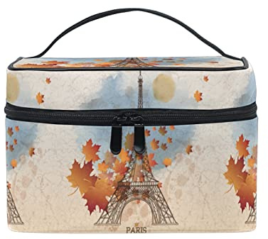 Simpatico Regalo Parigi Torre Eiffel Beauty Case da Viaggio Donna Cosmetici Borsa Trucchi Make up Trucco Borse Makeup Organizzatore Ragazza