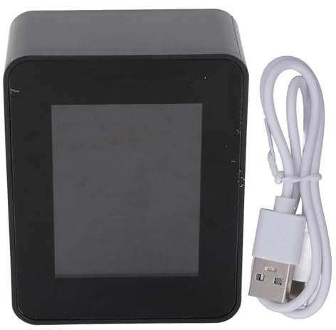 Misuratore di qualità Dell'aria di umidità della Temperatura, Rilevatore di Anidride Carbonica CO2 Display LCD TVOC HCHO Misuratore di qualità Dell'aria di umidità della
