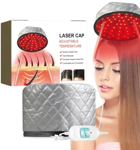 Tiefenpflegende Kappen, beheizte Kappen für die Tiefenpflege - Elektrischer Haarhut, einstellbare Temperatur | Haarpflege-Heizhut mit intelligentem Schutz, 2-Modus-Kappen, Geschenke für Frauen Aznever