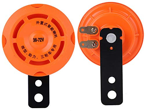 Akozon Clacson per Bici Elettrica Impermeabile 36V/48V/60V/72V - Campanello Elettronico per Clacson Smart con Basso Consumo Energetico e Suono Ad Alto Volume