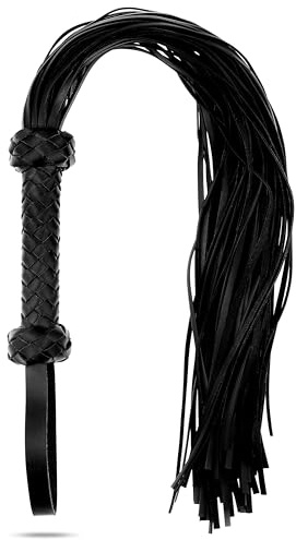 Horse Whip Equestrian Training Horse Crop Black Riding Whips 30 inch Faux Leather