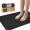 iLivin Fußmassage Matte für Fußreflexzonenmassage, Fussmassagematte mit Noppe, Stehmatten für Schreibtisch Büro, Akupressurmatte, Ergonomische Anti-Ermüdungsmatte, Schwarz, 70x42cm
