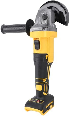 Cordless Angle Grinder, 20V 6600RPM Brushless Electric Grinder 4 Adjustable Speeds Metal Cutting Angle Grinder with Adjustable Auxiliary Handle for 4.9in Diameter Grinding Wheel