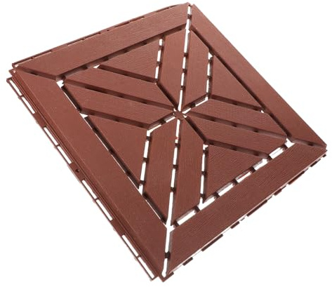 Lurrose Piastrelle Autobloccanti Per Pavimentazione Esterna Pavimento in Finto Ad Incastro Piastrelle Per Terrazze Per Balconi e