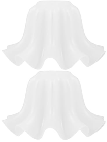 Operitacx 2pcs Acrylic Lamp Shade Pendant Lamp Shade Replacement for Ceiling Light Wall Sconce Table Mini Flower for Floor E27 Holder