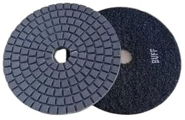 Disco di lucidatura for levigatura a umido, effetto specchio, for granito, marmo e pietra, utensile abrasivo, 125 mm, nero lucido