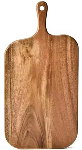 Ostbräda trä skärbräda med handtag kök hushåll servering ostkanna för bröd frukttallrikar (41 x 12 cm)