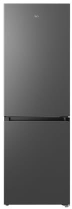 TCL 340L 2 doors No Frost Fridge Freezer, Inverter Compressor, precise temperature management, T-Fresh Odour Free, LED Lighting, Inox, Energy Class E
