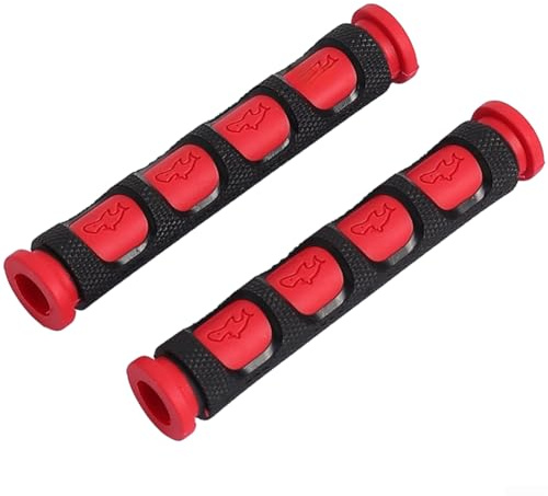 Cubierta de silicona para agarre de freno para scooter eléctrico, envoltura antideslizante para manillar con multicolor, accesorio para scooter E (rojo)