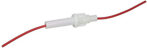 Jameco Valuepro GFS703-R Fuse Holder, in-Line, 20AWG for 1-1/4 x 1/4 Size Fuse (Pack of 10)