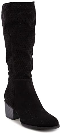 Toocool - Scarpe Donna Stivali Primaverili Estivi Traforati Tacco Comodo GL601 [36,Nero]
