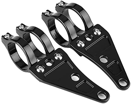 motorcycle headlight bracket ◈ Akozon 2pcs Headlight Mount Bracket Clamps Head Lamp Holder Fork 38mm-41mm for Motorcycle