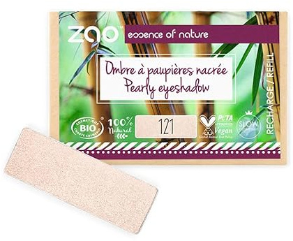 ZAO essence of nature - Recharge Ombre à paupières rectangle Nacrée 121 Ivoire nacrée - 1,3 gr