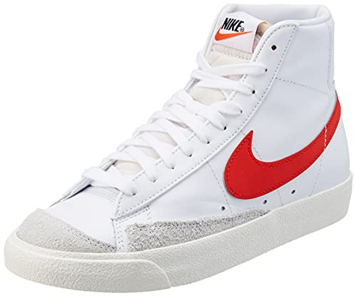 Nike Damen W Blazer MID '77 Sneaker, White/Habanero RED-SAIL, 37.5 EU