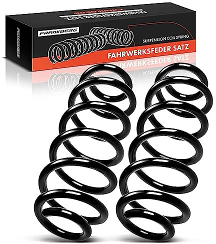 Frankberg 2x Federn Fahrwerksfeder Hinterachse Kompatibel mit Golf V 1K1 Golf VI 5K1 2.0 GTI Schrägheck 2004-2013 Replace# 1K0511115EB
