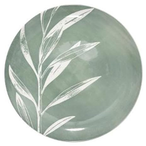 Secret de Gourmet - Lot de 6 Assiettes Plates Green Harmony 26cm Vert