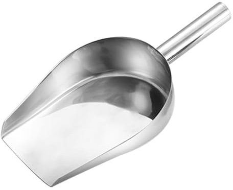 Toyvian Zerodeko Stainless Steel Ice Shovel, Multipurpose Metal Spoon Food Spatula, Flour Candy Sweet Spoon for Kitchen Bar Party Wedding Buffet