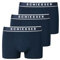 Schiesser Herren 3 PACK Boxershorts Bio Baumwolle Multipack - 95/5 Organic, dunkelblau_173983, 10/ 4XL