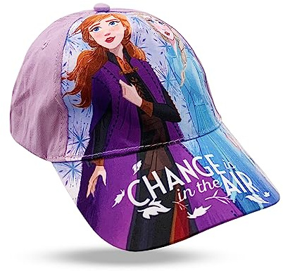 Sun City Frozen – Isdrottningen Anna & Elsa barnkeps flickor basebollkeps, lila, 52