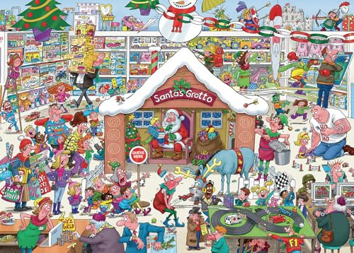 2024 Weihnachten Puzzle 1000 Teile für Erwachsene - Weihnachtsshop Weihnachtspuzzle Festival