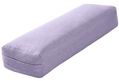 Professionell Yoga Bolster Yoga Prop Yogakudde Rektangulär for Restorative Yoga Ben(Purple)