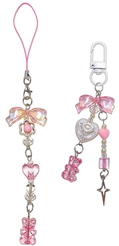 EHDWXVZM 2 Morceaux De Chaîne De Téléphonie Mobile Créative, Accessoires pour Femmes, Accessoires d'emballage, Porte-Clés Doux Et Mignon.