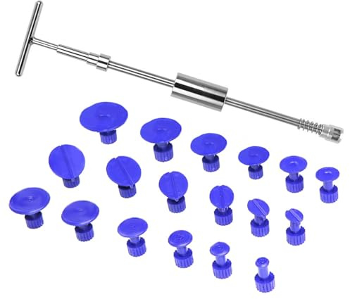 Kit di riparazione ammaccature per auto, resistente, martello per rimozione ammaccature dell'auto, per pannelli del frigorifero, lavatrice, principianti, lavori di restauro stradale