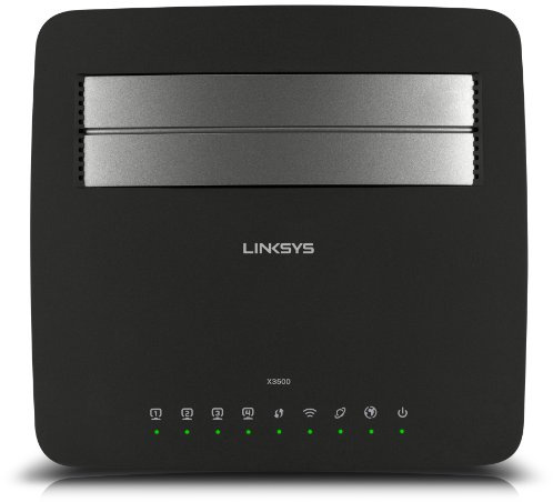 Linksys X3500 N750 Dual Band Wireless Router mit ADSL2+ Modem/USB