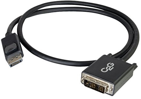C2G Display Port Cable, Display Port to DVI, Male to Male, Black, 6 Feet (1.82 Meters), Cables to Go 54329
