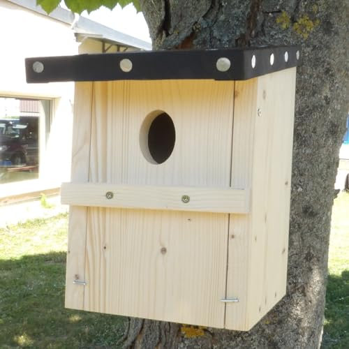 Nistkasten Gartenrotschwanz 48/32 mm Bausatz Manufaktur Martinshof L: 15,5cm B: 15,5 cm Höhe: 33 cm Einflug-Loch Höhe: 48,00 mm Einflug-Loch Breite: 32,00 mm Nistkasten, Vogelhaus, Vögel,