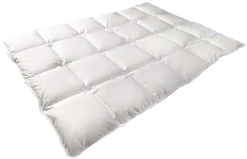 Mayaadi Home Edredón de plumón de 220 x 240 cm, edredón de 2700 g, 70% plumón de ganso, 30% plumas, 100% algodón natural, fabricado en Europa, edredón apto para alérgicos, HS94