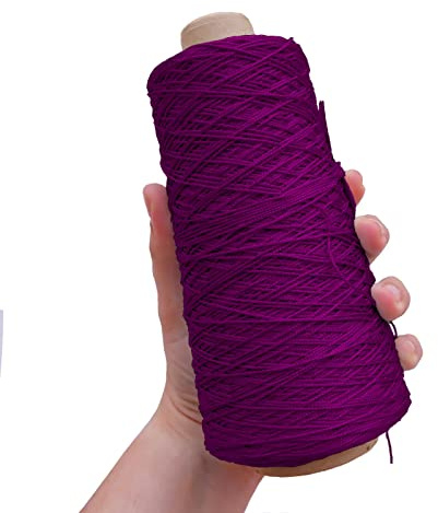 TEXTEX = Cono de Cuquillo. Hilo para Tricot, Croché y Ganchillo. Composición Rayón 100%. 1 Cono de 200grs y 600mts - (Morado)