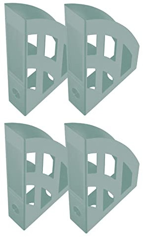 helit H2661032 - Stehsammler the green bridge, DIN A4-C4, 4 Stück, türkis, Dokumentenablage aus recyceltem Kunststoff, Blauer Engel zertifiziert