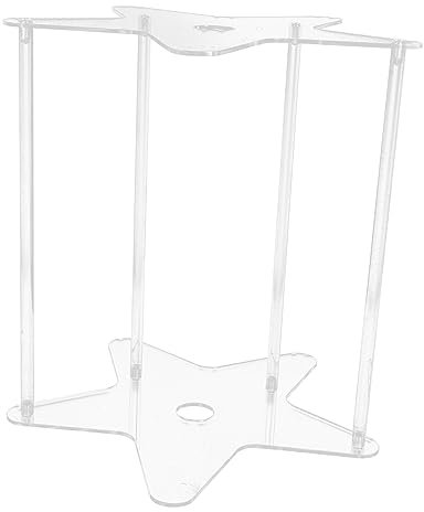 DIYEAH Dischi in Trasparente Dischi in Acrilico Espositore Per Album Da Organizer Per File Da Scrivania