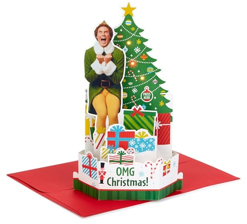 Hallmark Paper Wonder Elf Christmas Pop Up Card (Buddy the Elf)