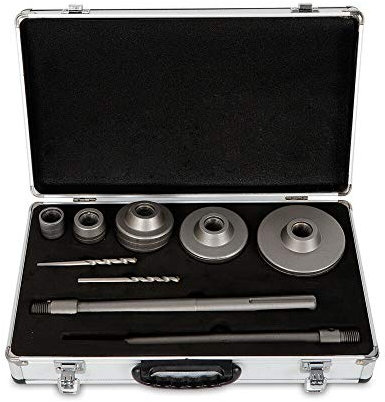 Juego de brocas HM para perforar latas, avellanador SDS Plus, pared de cemento, broca de hormigón, diámetro 30 – 100 mm, sierra de corona 9 piezas