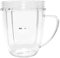 Yyyuluo Juicer Cups for NutriBullet Replacement Parts 600W 900W 18OZ 24OZ 32OZ Clear Mugs Blender Juicer Mixer Accessories(18OZ with Handle)