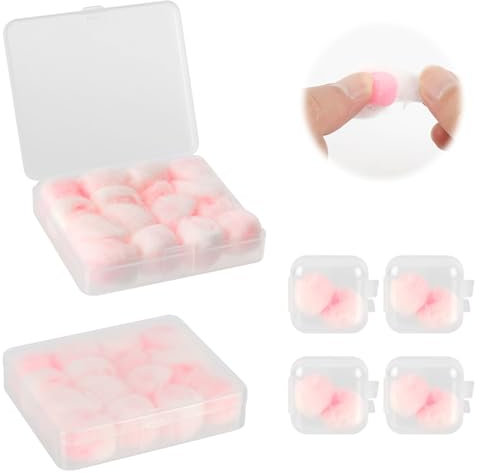 20 Paia Tappi per le Orecchie per Dormire in Cera - Riduzione del Rumore per Proteggere l'Udito di Adulti e Bambini