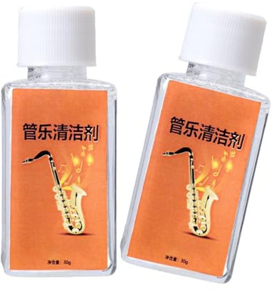 2 Botellas Cuidado Instrumentos Metal Líquido Adecuado Para Saxofón Trompeta Trompeta Eliminación Y Protección Oxidación