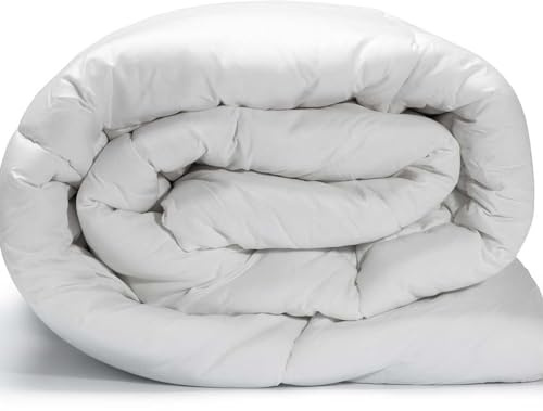 Burrito Blanco | Relleno nórdico de Fibra, Confort Medio 010 | para Cama de 135 cm (+ Medidas Disponibles) | Relleno nórdico 135 | Cama Doble 135
