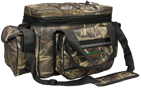 Seaknight SK003 Angeltasche Große Kapazität Einzelschulter-Tackle-Aufbewahrungsbeutel Tragetasche Multifunktional Outdoor-Sport Wandern Angeln Klettern Rucksack, Tarnfarben