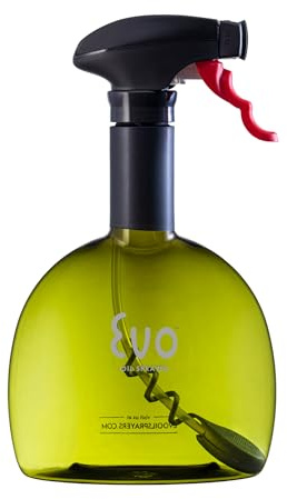 Evo Oil Sprayer Original, Non-Aerosol for Olive, Cooking Oils, and Vinegars, Green, 24-Ounce Capacity