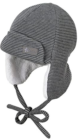 Sterntaler Baby-Jungen Fliegermütze Streifen Mütze, Marine, 47