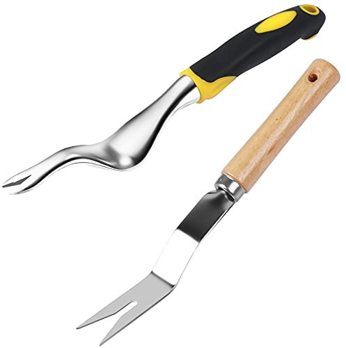 Désherbeur de jardin Outil de désherbage manuel Désherbage Profond Excavateur Herbe Pelouse Garniture Dissolvant Fourchette Extracteur Mauvaises herbes Éradiquer